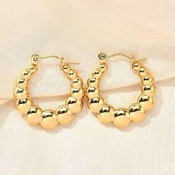 304 Stainless Steel Hoop Earrings for Women&nbsp;EJEW-L296-061G