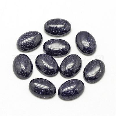 Synthetic Blue Goldstone Cabochons&nbsp;G-R415-13x18-34-1
