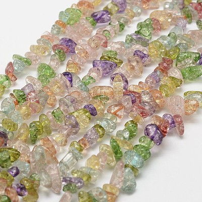 Crackle Glass Bead Strands&nbsp;G-F328-18-1