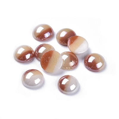Opaque Glass Cabochons&nbsp;X-GGLA-S038-12K-8mm-1