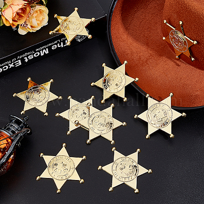 12Pcs Hexagram Plastic Cabochons&nbsp;AJEW-MA0001-18G-1