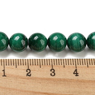 Natural Malachite Beads Strands&nbsp;G-R432-11-8mm-1