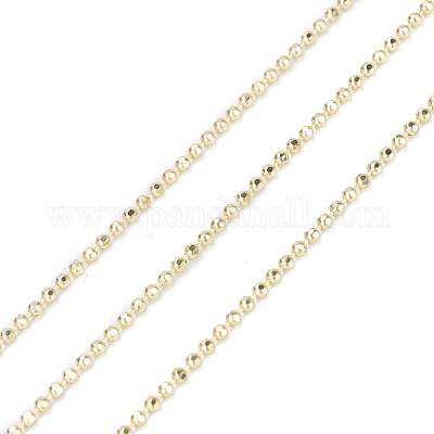 Spray Painted Brass Faceted Ball Chains&nbsp;CHC-K011-35C-1