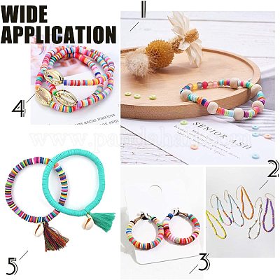 Handmade Polymer Clay Beads&nbsp;CLAY-R067-4.0mm-17-1