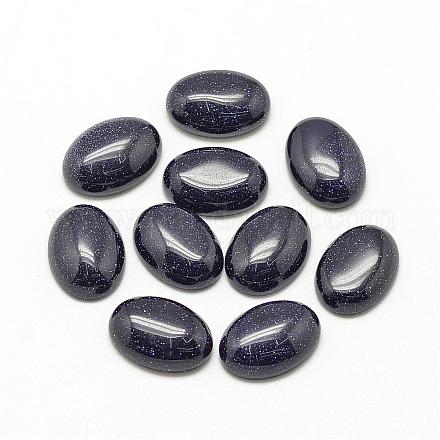 Synthetic Blue Goldstone Cabochons&nbsp;G-R415-13x18-34-1