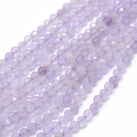 Natural Lavender Amethyst Beads Strands&nbsp;G-E411-20B-3mm-1