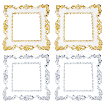 4Sets 2 Colors Plastic Switch Decorated Frame DIY-GA0002-36-1