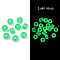 Transparent & Luminous Plastic Beads, Frosted, Crow Beads, Pony Beads, Glow in the Dark, Barrel, Spring Green, 9x6mm, Hole: 3.8mm, about 1900pcs/500g