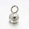 Brass Bead Tips, Silver Color Plated, 11x6mm, Hole: 3mm, Inner Diameter: 3mm