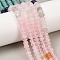 Natural Quartz & Dyed White Jade & Rose Quartz & Yellow Aventurine & Synthetic Turquois Beads Strands, Rondelle, Mixed Color, 6x4mm, Hole: 1mm, about 95pcs/strand, 15.31''(38.9cm)
