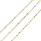 Spray Painted Brass Faceted Ball Chains, Soldered, with Spool, Round, Gold, 1.5mm