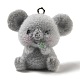 Flocky Resin Pendants&nbsp;RESI-E059-04D-1