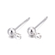 925 Sterling Silver Stud Earring Findings&nbsp;STER-S002-48-1