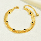 Beach Style Brass Cobs Chain Anklets&nbsp;EF5560-1