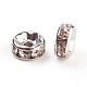 Brass Rhinestone Spacer Beads&nbsp;X-RB-A014-Z6mm-01P-2