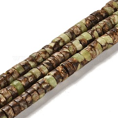 Synthetic Serpentine Beads Strands, Dyed, Disc, Heishi Beads, 6x3mm, Hole: 1mm, about 120pcs/strand, 16.06 inch(40.8cm)