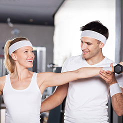 2 Bags Cotton Sports Headband & Wristband Set&nbsp;AJEW-CN0004-74A