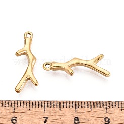 304 Stainless Steel Branch Pendants&nbsp;STAS-T067-49G