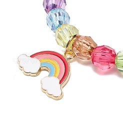 9Pcs 9 Style Acrylic Round Beaded Stretch Bracelets Set&nbsp;BJEW-JB08898