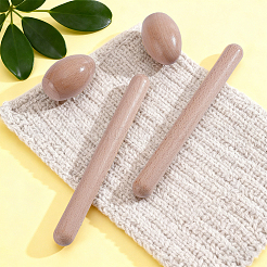 4Pcs Wood Egg Shakers&nbsp;AJEW-GA0010-51