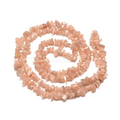 Natural Sunstone Chip Bead Strands&nbsp;G-M205-19