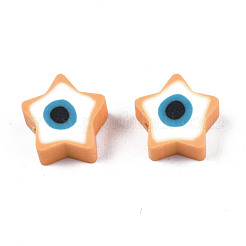 Handmade Polymer Clay Beads&nbsp;CLAY-T019-09J