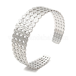 Non-Tarnish 304 Stainless Steel Cuff Bangles&nbsp;BJEW-K267-01P