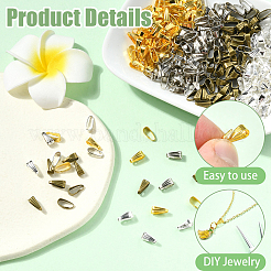 200Pcs Iron Snap on Bails&nbsp;IFIN-YW0003-74G
