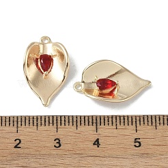 Brass Cubic Zirconia Pendants&nbsp;KK-H482-12G-04