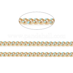 Handmade 304 Stainless Steel Enamel Curb Chains&nbsp;CHC-M021-67G-09