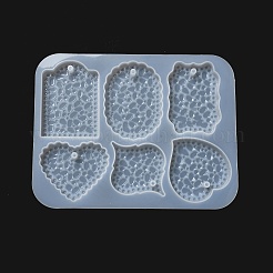 DIY Silicone Flash Diamond Effect Pendant Molds&nbsp;DIY-G079-16A