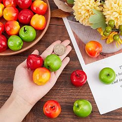 30Pcs 3 Colors Mini Foam Imitation Apples&nbsp;DJEW-CA0001-26