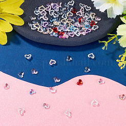 160Pcs 8 Colors Heart Resin Cabochons&nbsp;MRMJ-TA0001-51