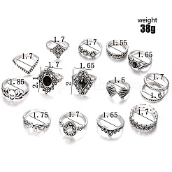 15Pcs Alloy Finger Rings&nbsp;FS-WGBB90C-01