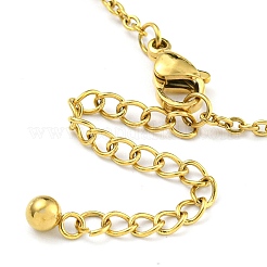 PVD Vacuum Plating 304 Stainless Steel Cable Chains Dolphin Charm Bracelets&nbsp;BJEW-P334-03G