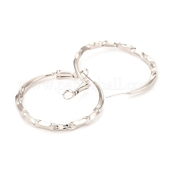 Brass Hoop Earrings&nbsp;EJEW-F273-03P