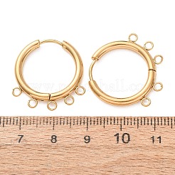 304 Stainless Steel Hoop Earring Findings&nbsp;STAS-D183-02C-G