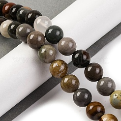 Natural Picture Jasper Beads Strands&nbsp;G-H037-A01-03