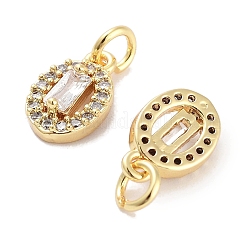 Brass Micro Pave Cubic Zirconia Charms&nbsp;KK-C051-04G-04