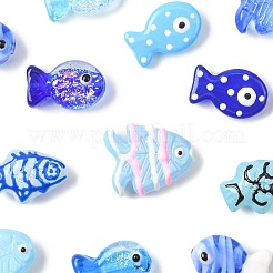 14Pcs 14 Styles Painted Glass Beads&nbsp;LAMP-FS0001-65