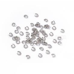 Tarnish Resistant 304 Stainless Steel Open Jump Rings&nbsp;STAS-R049-5x1mm