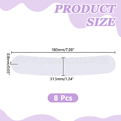 Plastic Collar Stays for Men's Dress Shirts&nbsp;AJEW-HY0003-21B