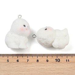 Flocky Resin Pendants&nbsp;FIND-A052-06D
