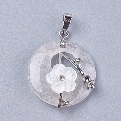 Natural Quartz Crystal Pendants&nbsp;G-F546-A21