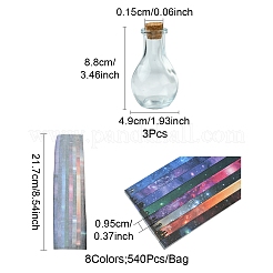3Pcs Glass Bottle for Bead Containers&nbsp;AJEW-FS0008-16B