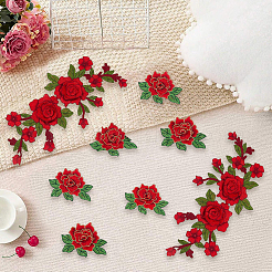 8Pcs 2 Styles Computerized Embroidery Cloth Iron on/Sew on Patches&nbsp;PATC-CY0003-96