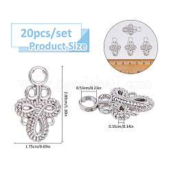 20Pcs Knot Zinc Alloy Adjustable Jean Button Pins&nbsp;FIND-FH0017-91P