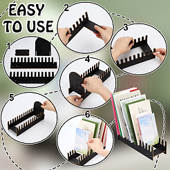Wood Desktop Card Storage Rack&nbsp;ODIS-WH0025-332
