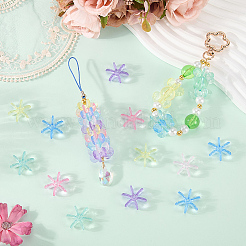 120Pcs Transparent Acrylic Beads&nbsp;OACR-SC0003-02A