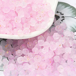 100g Frosted Glass Beads&nbsp;FGLA-PA0001-01C